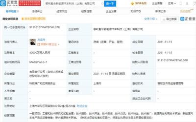 哪吒汽车上海成立新公司，注资4亿加码新兴能源技术研发